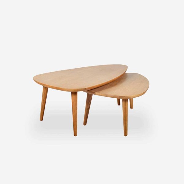 Sling Coffee Table Oak Angle Front